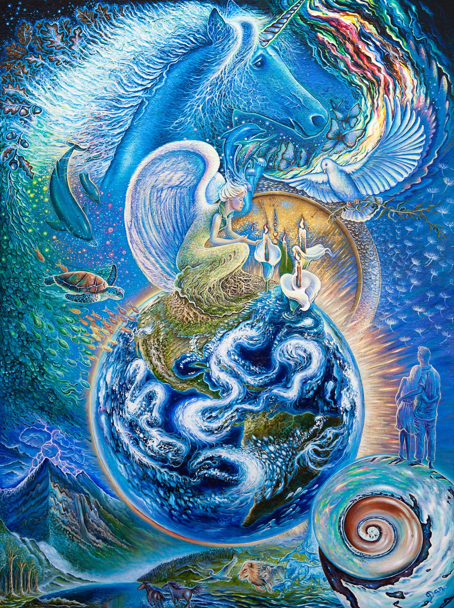 Angel Prayers Art Print