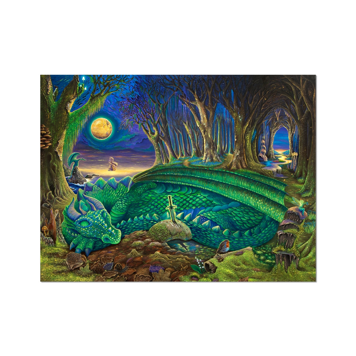 Dragons Slumber Fine Art Print