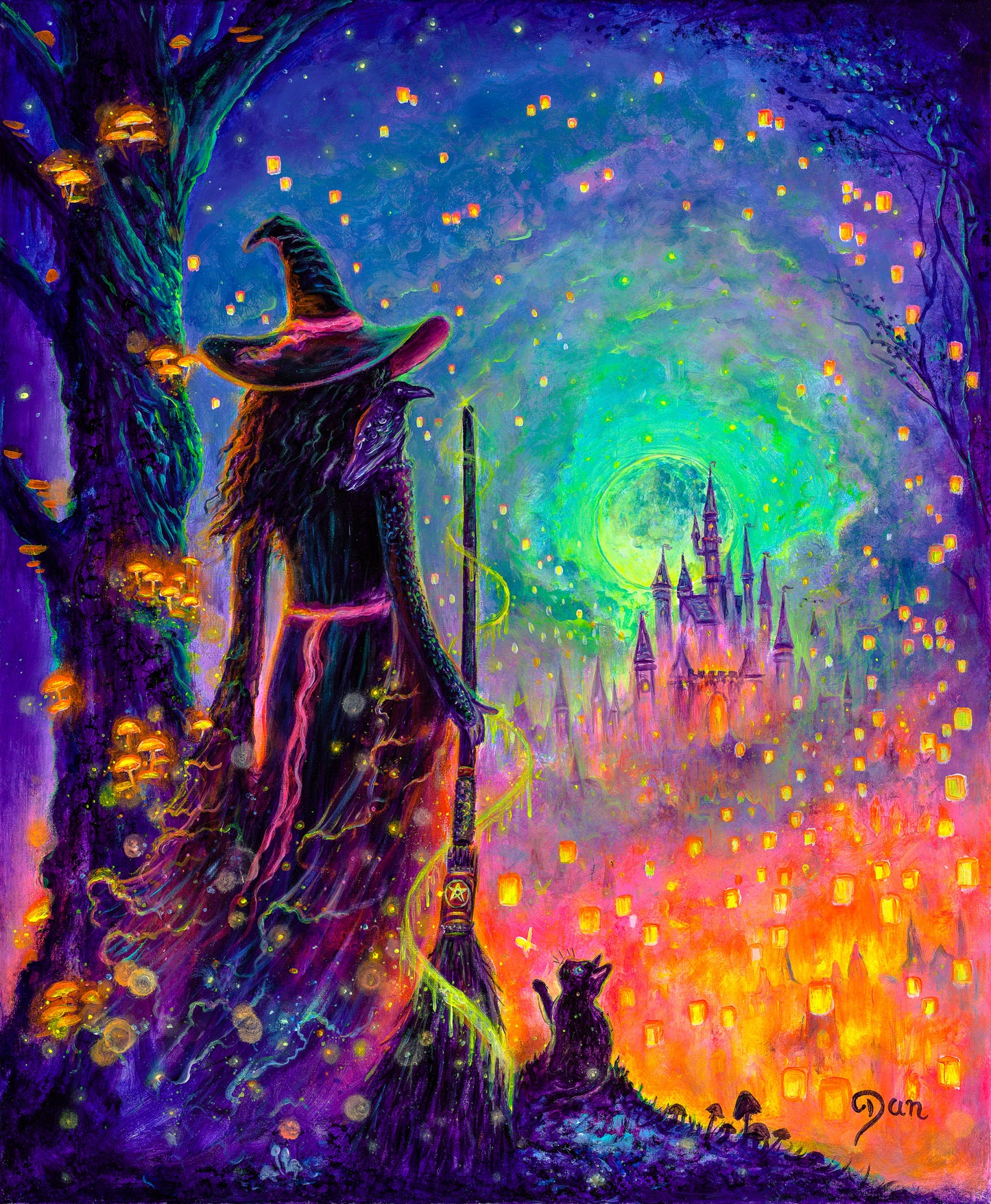 Enchanted Embers Art Print