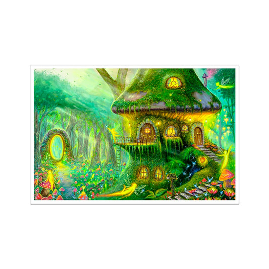 The Enchanted Fairy Cottage Fine Art Print