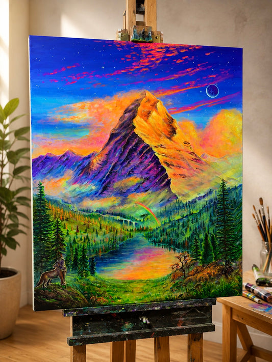Celestial Peak Original Painting
