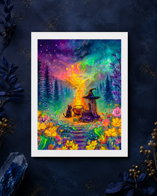 A Moonlit Spell Art Print