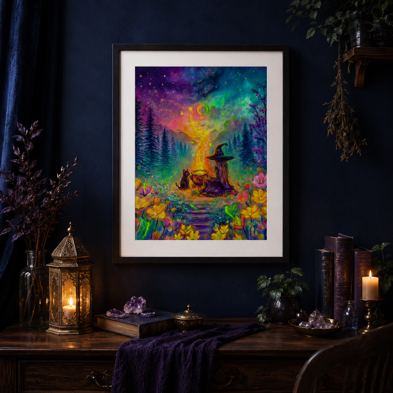 A Moonlit Spell Art Print