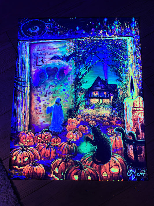 UV Glow Tapestry - I Put A Spell On You