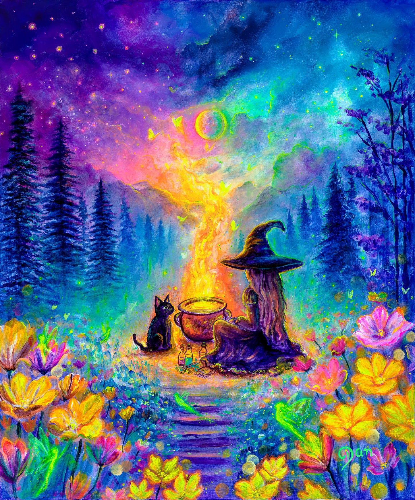 A Moonlit Spell Art Print