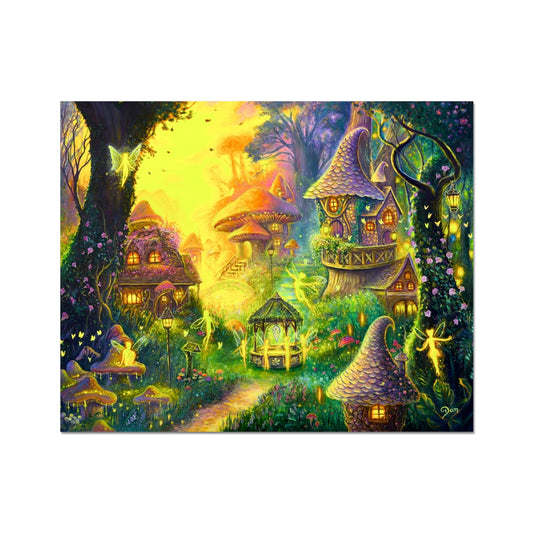 The Enchanted Village of Pixie Hollow Fine Art Print