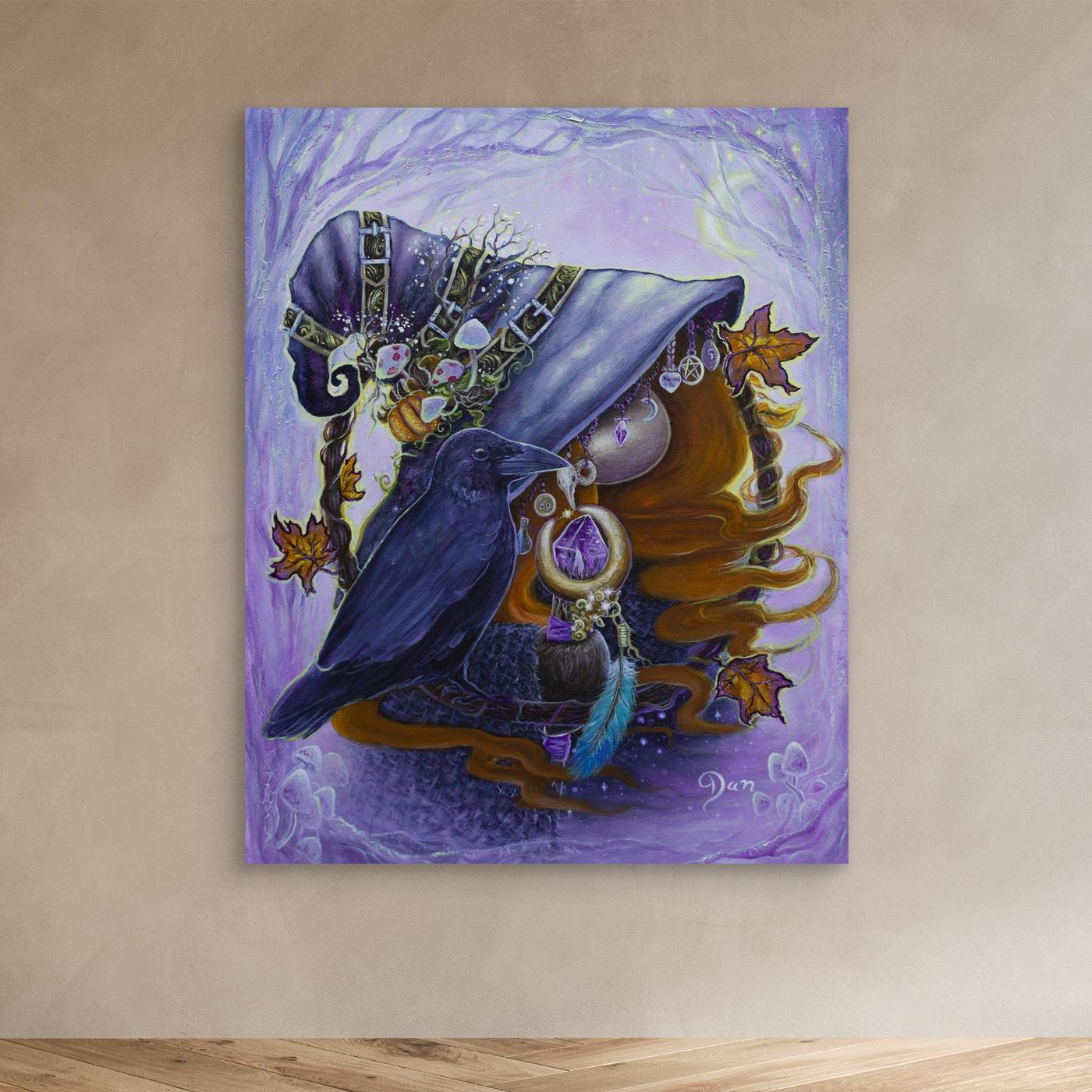 Sybil the New forest witch Canvas Print