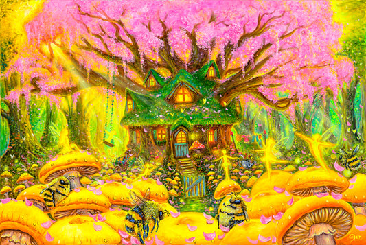 The Enchanted Dream House Art Print