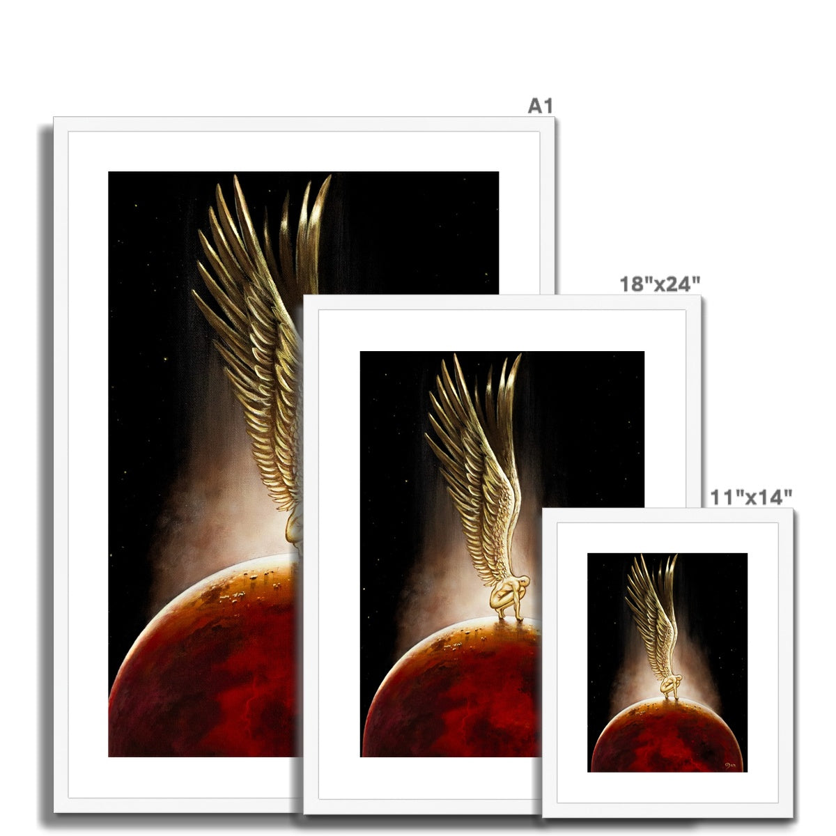 Angel of Mars Framed & Mounted Print