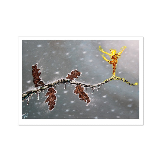 Autumn clinging to Winters Chill Fine Art Print