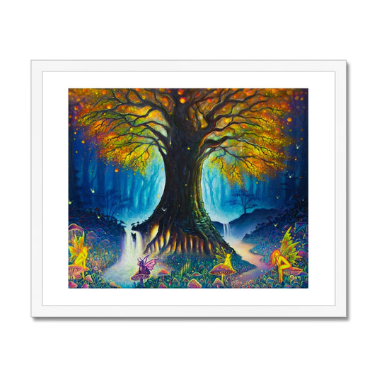 The Everglow Tree Framed Print
